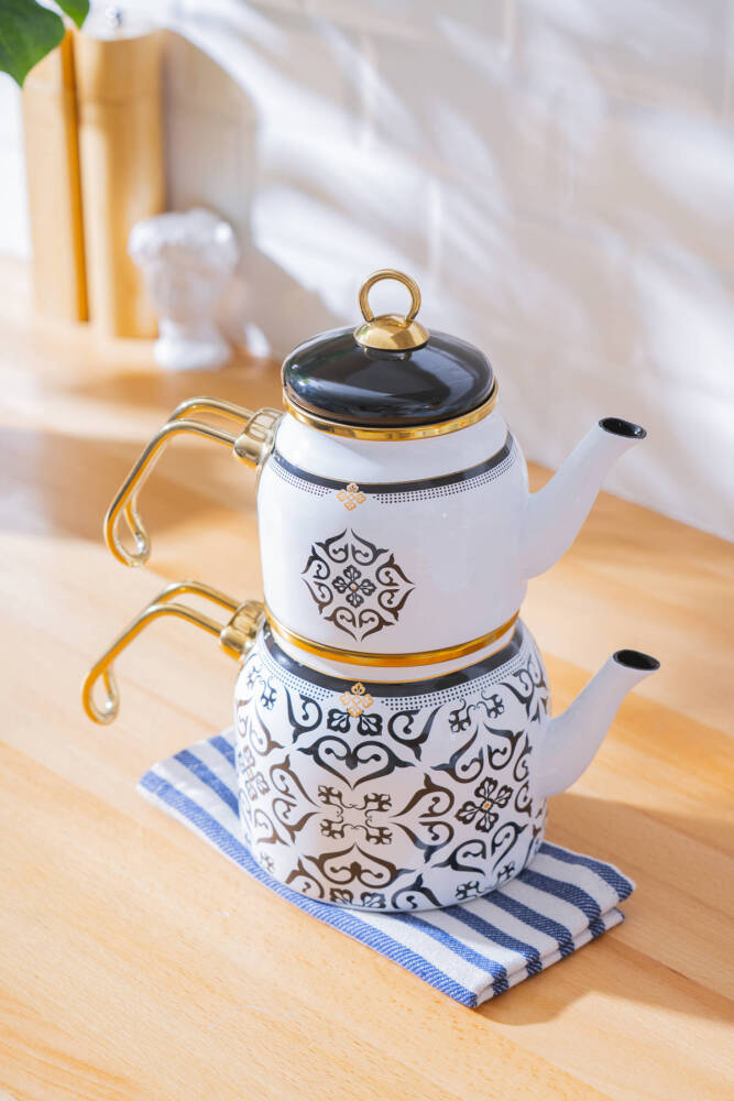 Thea Emaye Mini Çaydanlık Takımı - 1750 ml - 1