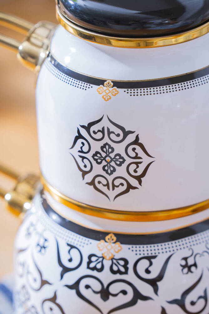 Thea Emaye Mini Çaydanlık Takımı - 1750 ml - 3