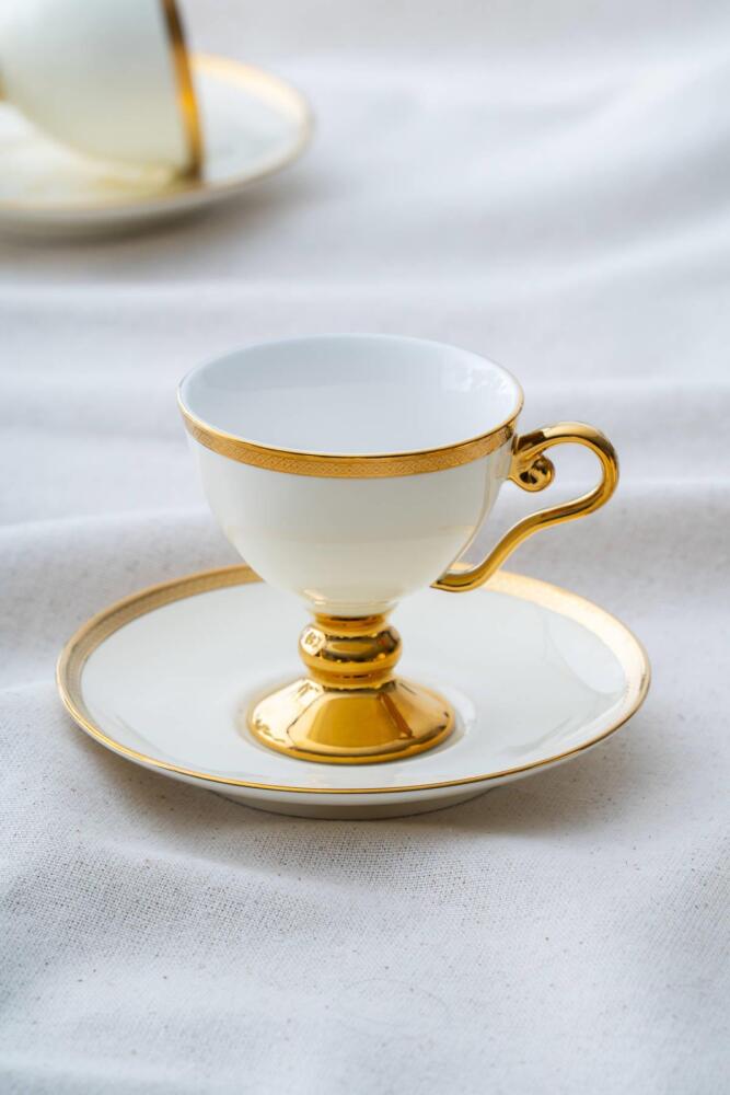 Thelma Gold 6 Kişilik Kahve Fincanı Takımı - 100 ml - 2