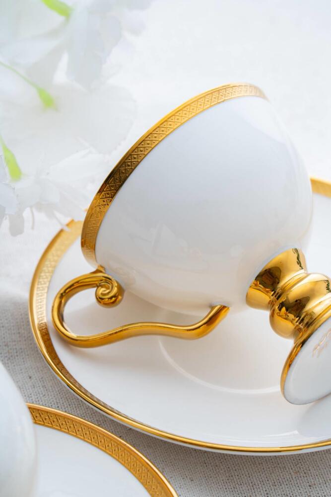 Thelma Gold 6 Kişilik Kahve Fincanı Takımı - 100 ml - 3