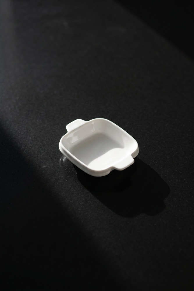 Thora Porselen Kare Fırın Kabı - 12 cm - 1