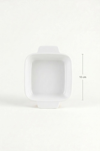 Thora Porselen Kare Fırın Kabı - 12 cm - 3