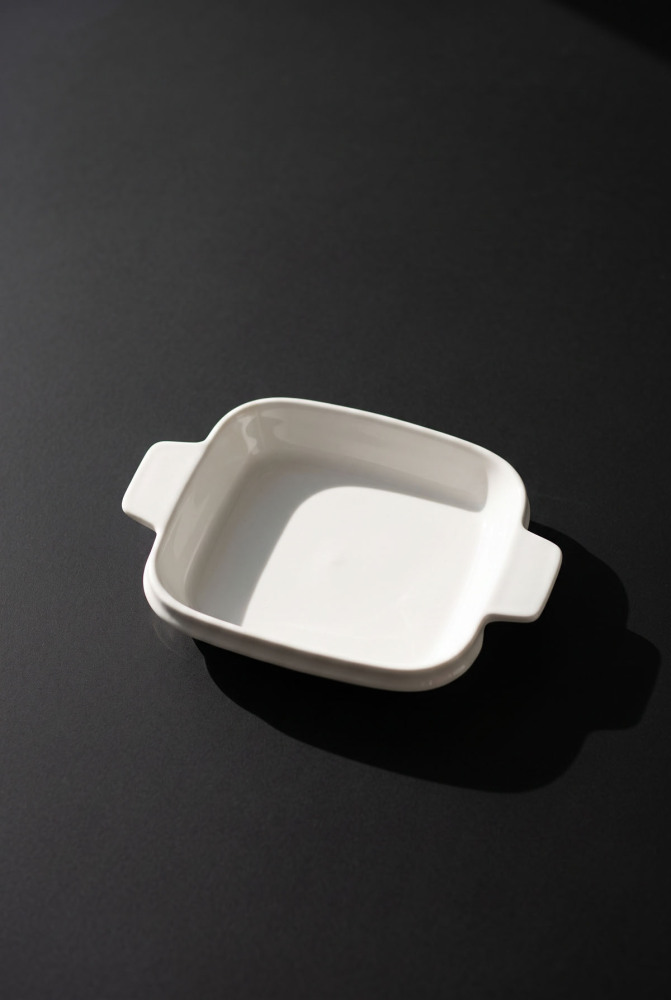 Thora Porselen Kare Fırın Kabı - 17 cm - 1