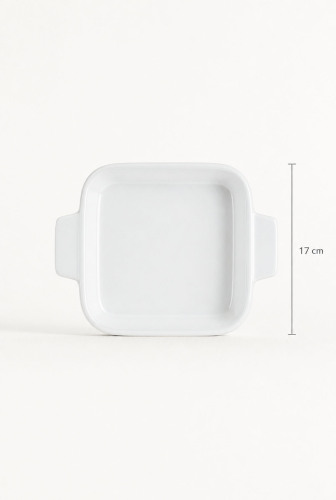 Thora Porselen Kare Fırın Kabı - 17 cm - 3