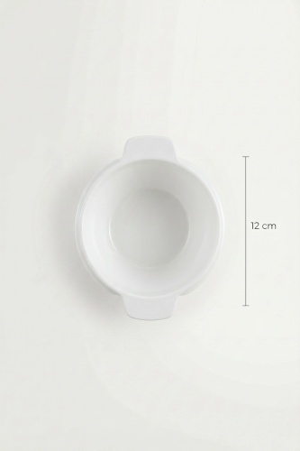 Thora Porselen Oval Fırın Kabı - 12 cm - 3