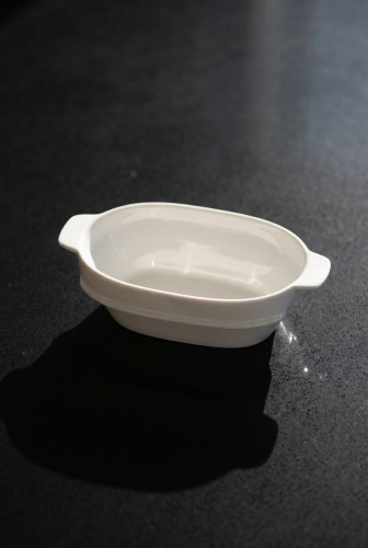 Thora Porselen Oval Fırın Kabı - 15 cm - ACAR