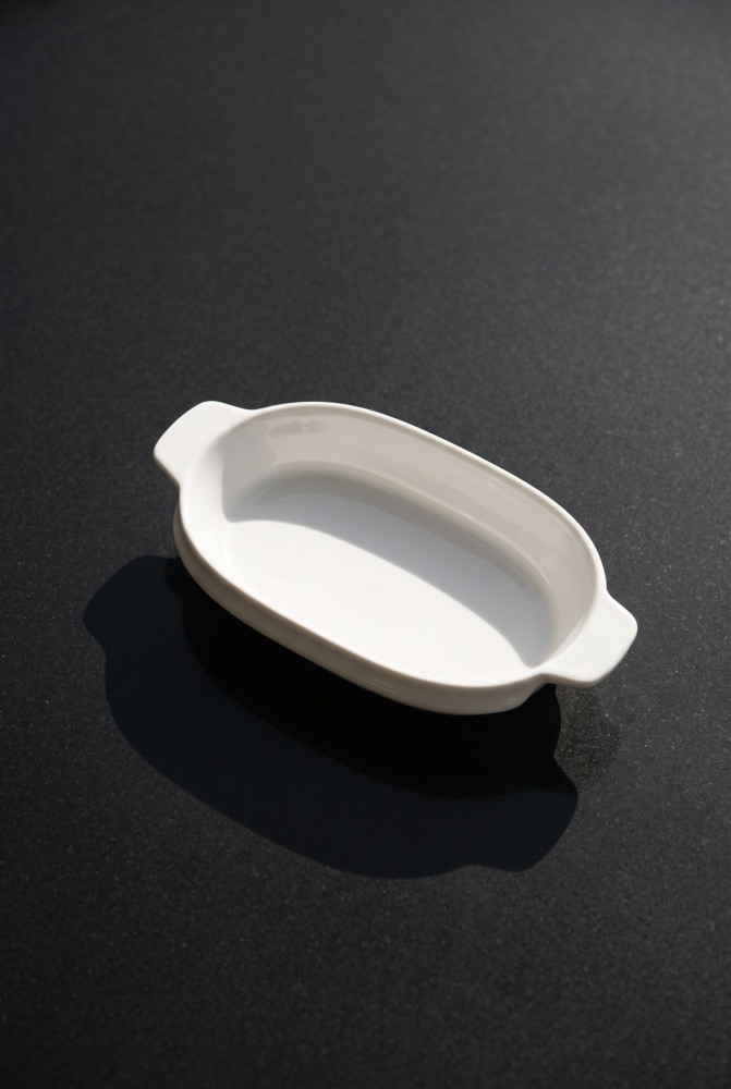 Thora Porselen Oval Fırın Kabı - 15 cm - 1