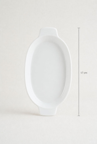 Thora Porselen Oval Fırın Kabı - 17 cm - 3