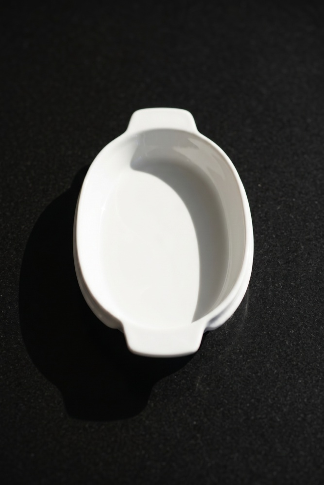Thora Porselen Oval Fırın Kabı - 20 cm - 1