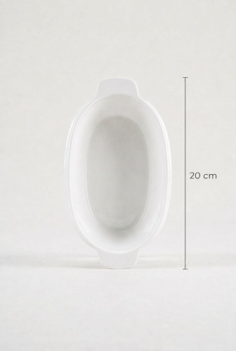 Thora Porselen Oval Fırın Kabı - 20 cm - 3