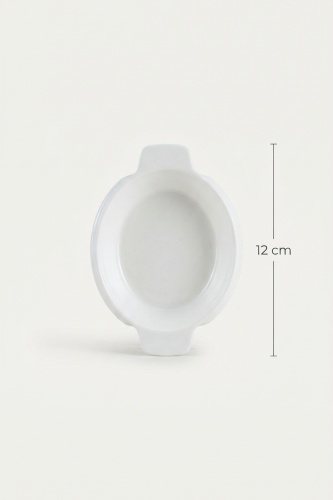 Thora Porselen Yuvarlak Fırın Kabı - 12 cm - 3