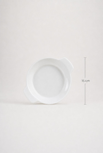 Thora Porselen Yuvarlak Fırın Kabı - 15 cm - 3