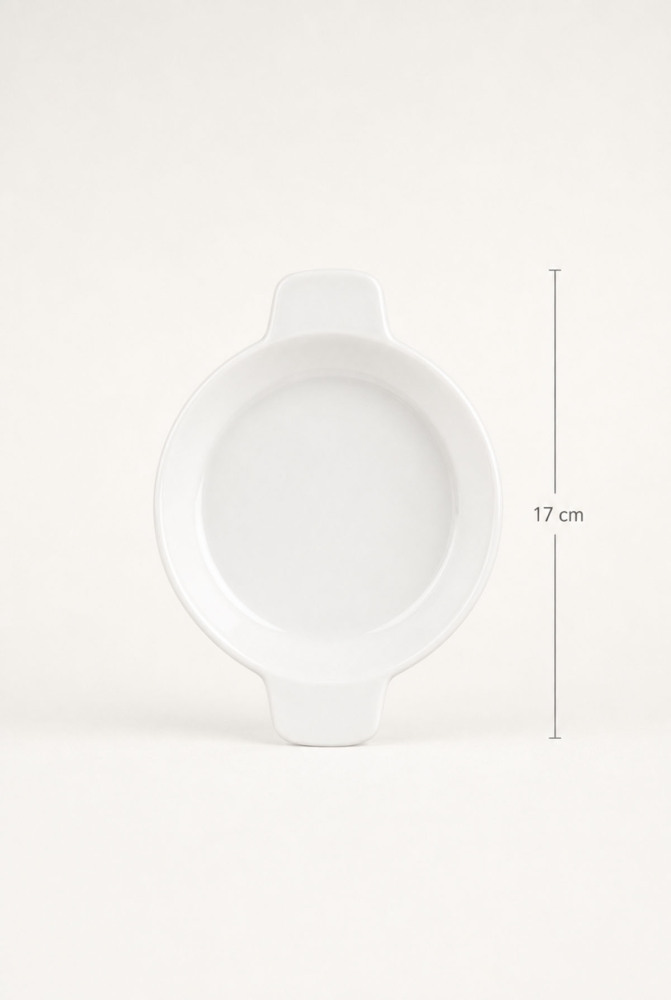 Thora Porselen Yuvarlak Fırın Kabı - 17 cm - 3