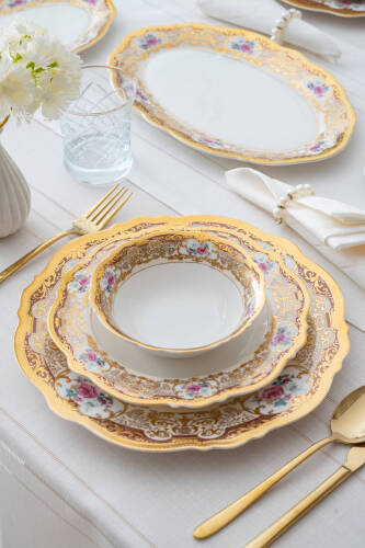 Tiara 12 Kişilik 60 Parça Porselen Yemek Takımı - Acar