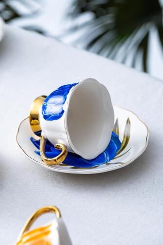 Tiffany 2 Kişilik Porselen Kahve Fincanı Takımı - 90 ml - Acar