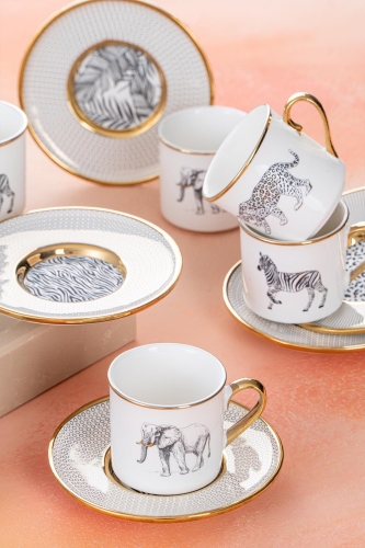 Tilda 6 Kişilik Kahve Fincanı Takımı - 90 ml - Acar