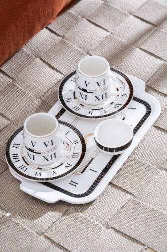 Timeless 2 Kişilik Tepsili Kahve Fincan Takımı - 100 ml - Acar