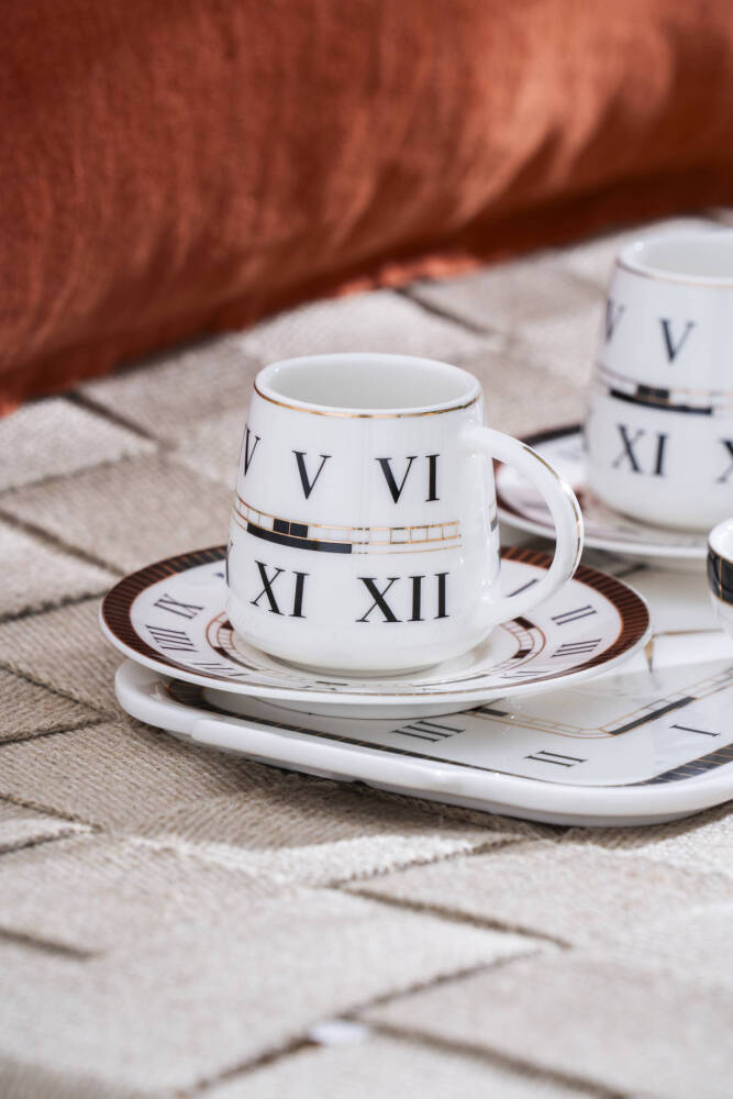 Timeless 2 Kişilik Tepsili Kahve Fincan Takımı - 100 ml - 2