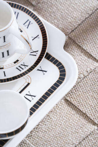 Timeless 2 Kişilik Tepsili Kahve Fincan Takımı - 100 ml - 4