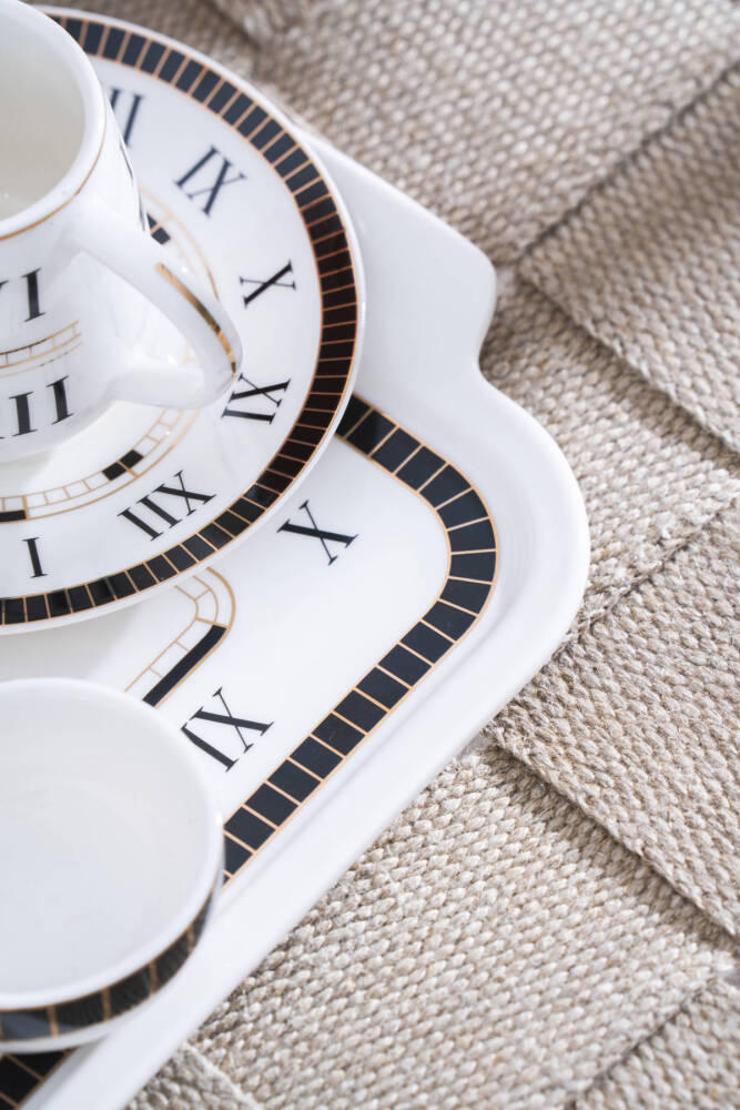 Timeless 2 Kişilik Tepsili Kahve Fincan Takımı - 100 ml - 4