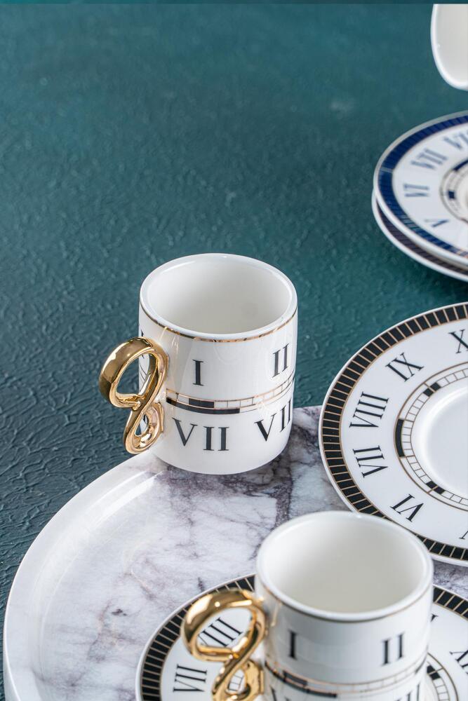 Timeless 6 Kişilik Kahve Fincanı Takımı - 90 ml - 6