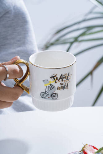 Travel Porselen Kupa - 200 ml - Acar