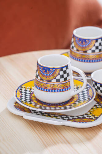 Trianna 2 Kişilik Tepsili Kahve Fincan Takımı - 100 ml - 2