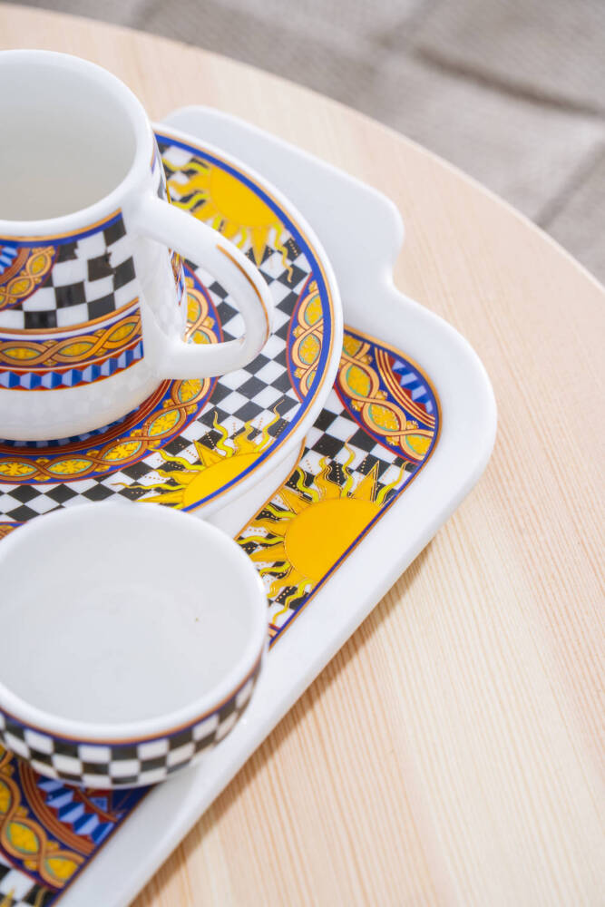 Trianna 2 Kişilik Tepsili Kahve Fincan Takımı - 100 ml - 5