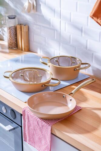 Ultimate Pro 5 Parça Tencere Seti - Rose Gold - Acar
