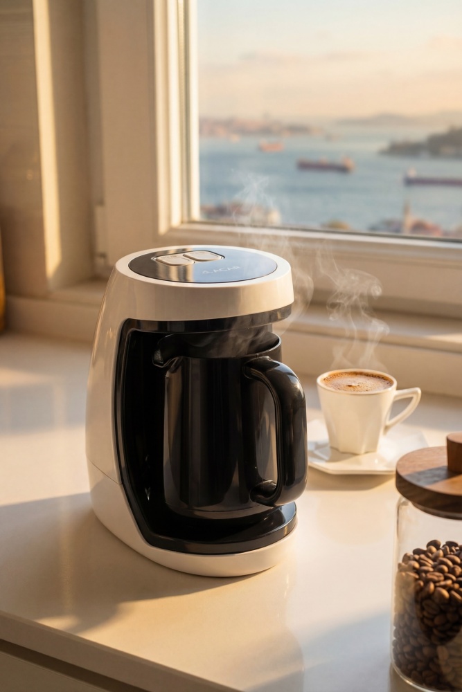 Ultimate Pro Keyifle Türk Kahve Makinası Beyaz - 2