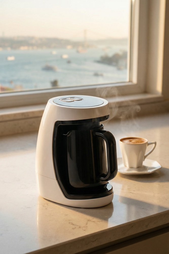 Ultimate Pro Keyifle Türk Kahve Makinası Beyaz - 3