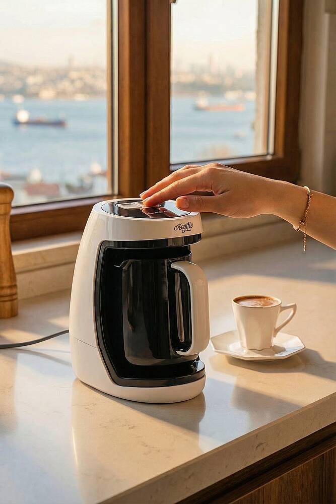 Ultimate Pro Keyifle Türk Kahve Makinası Beyaz - 1