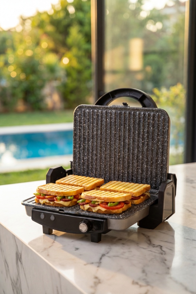 Ultimate Pro Pressio Izgara Ve Tost Makinesi İnox - 1800 W - 2