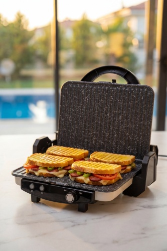 Ultimate Pro Pressio Izgara Ve Tost Makinesi Krem - 1800 W - 2