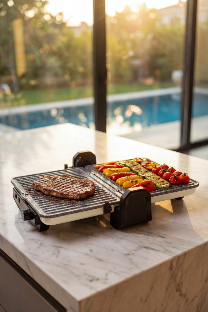 Ultimate Pro Pressio Izgara Ve Tost Makinesi Krem - 1800 W - 4