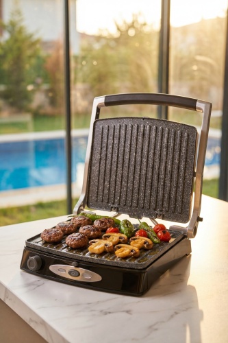 Ultimate Pro Pressio Izgara Ve Tost Makinesi Krem - 2000 W - Acar