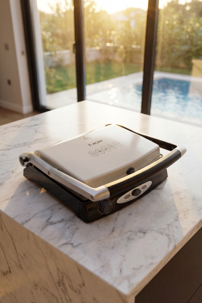 Ultimate Pro Pressio Izgara Ve Tost Makinesi Krem - 2000 W - 3