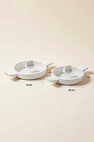 Ultimate Pro Silikon Kapaklı 2 li Sahan Set - 4