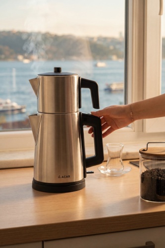 Ultimate Pro Tea Max İnox Çay Makinesi Parlak - Acar