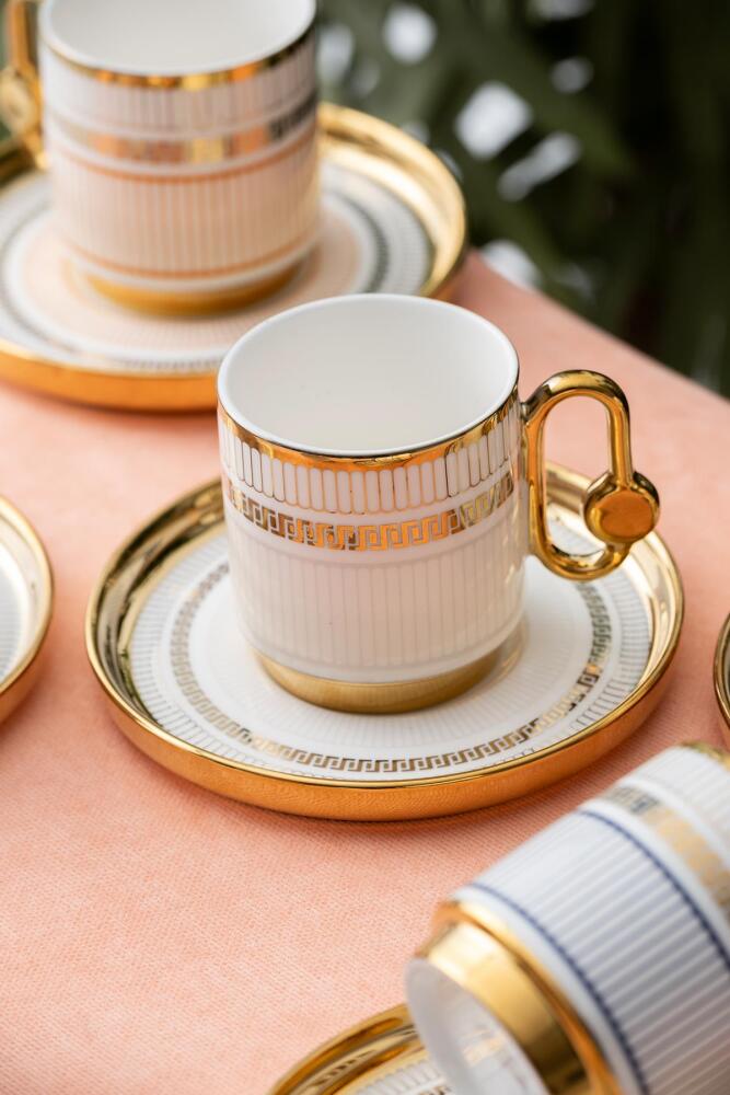 Valeria Set Of 6 Coffee Cups - 90 Ml - 6