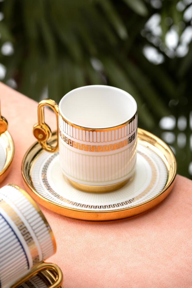 Valeria Set Of 6 Coffee Cups - 90 Ml - 8