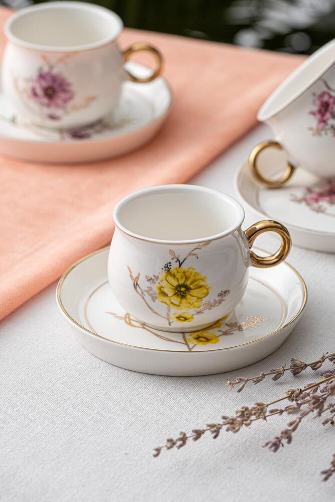 Valerie Set Of 6 Coffee Cups - 90 Ml - 7