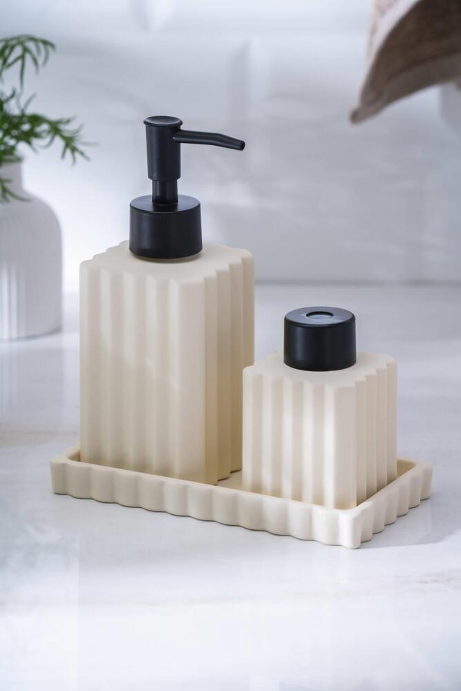 Vega Krem 3 Parça Banyo Seti - 1