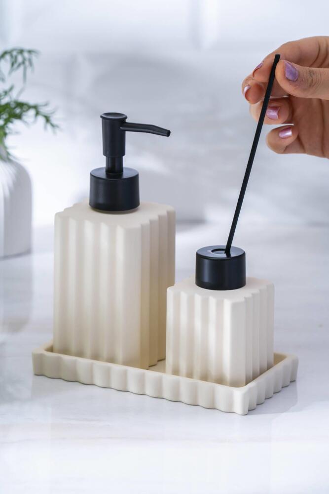 Vega Krem 3 Parça Banyo Seti - 3