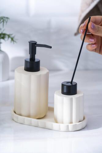 Vega Krem 3 Parça Banyo Seti - 2