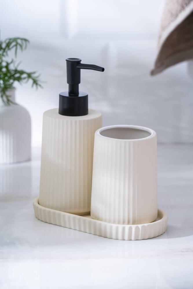Vega Krem 3 Parça Banyo Seti - 1