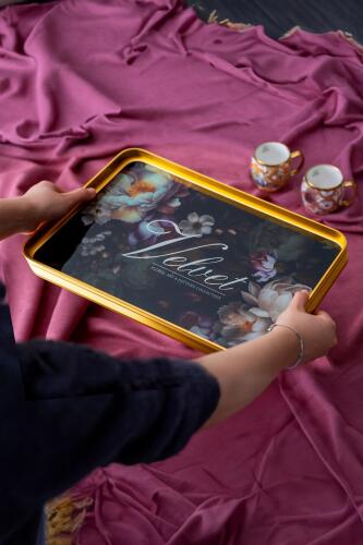 Velvet Milla Cam Tepsi - 39 cm - Acar