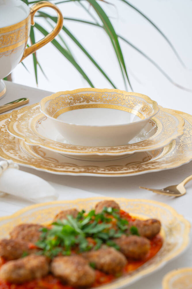 Vendome 12 Kişilik 60 Parça Porselen Yemek Takımı - 8