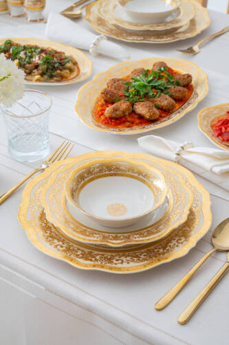 Vendome 12 Kişilik 60 Parça Porselen Yemek Takımı - Acar