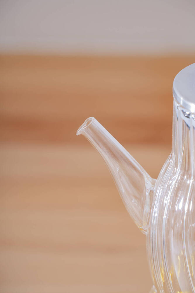 Vera Metal Kapaklı Çizgili Cam Yağdanlık - 1000 ml - 3